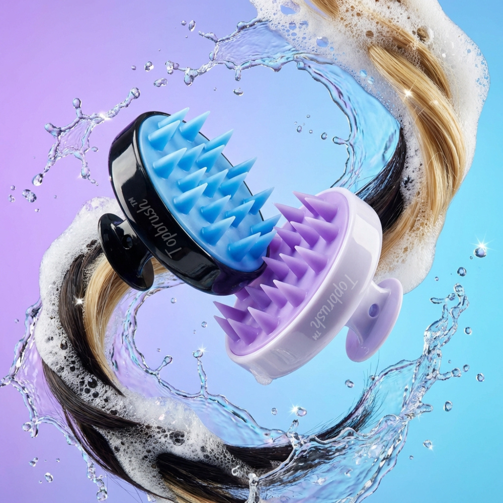 brosses_de_massage_pour_cuir_chevelu_topbrush_blanche_et_noir