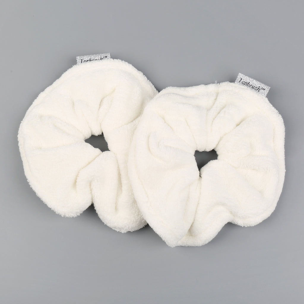 chouchou microfibre blanc