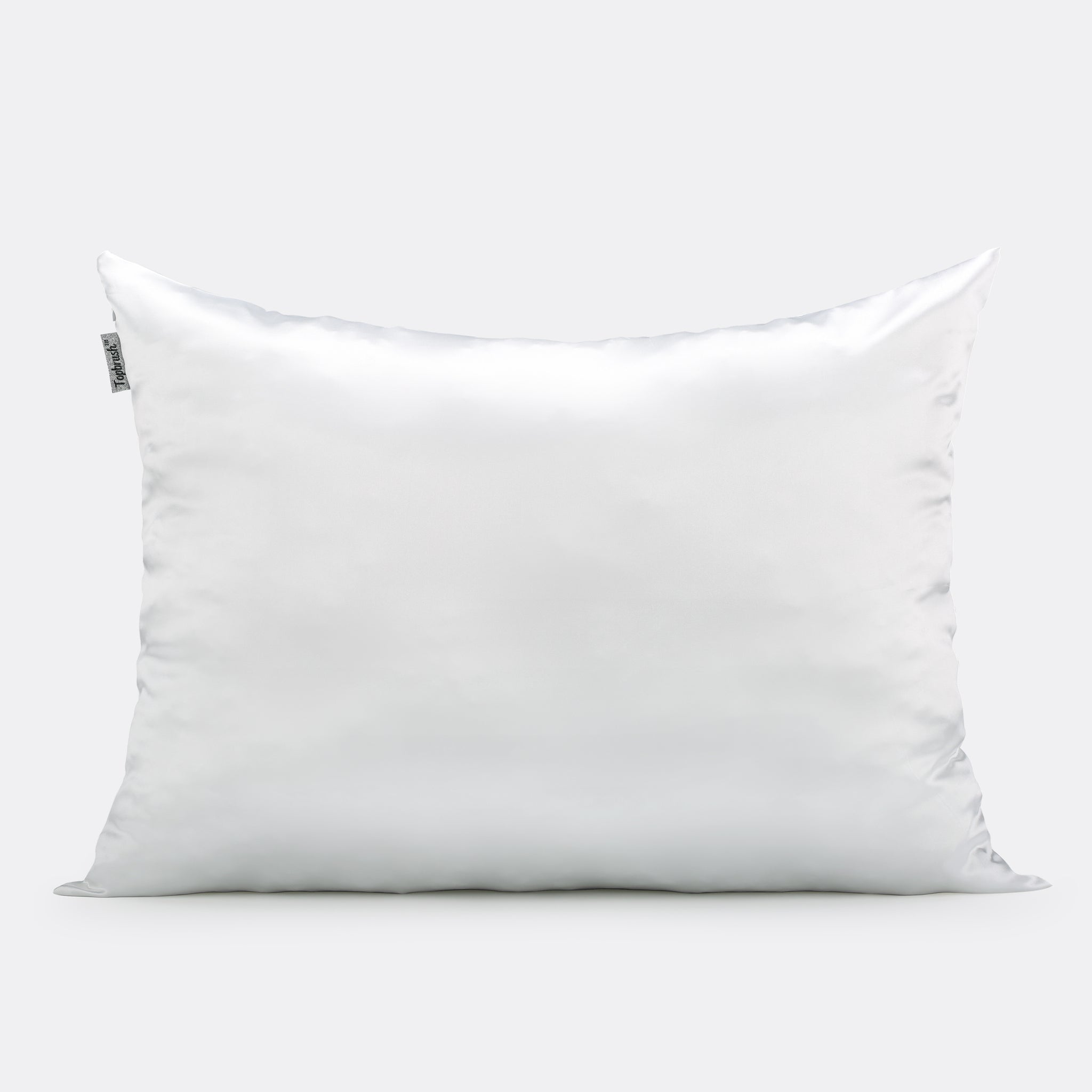 Taie d'oreiller satin blanche