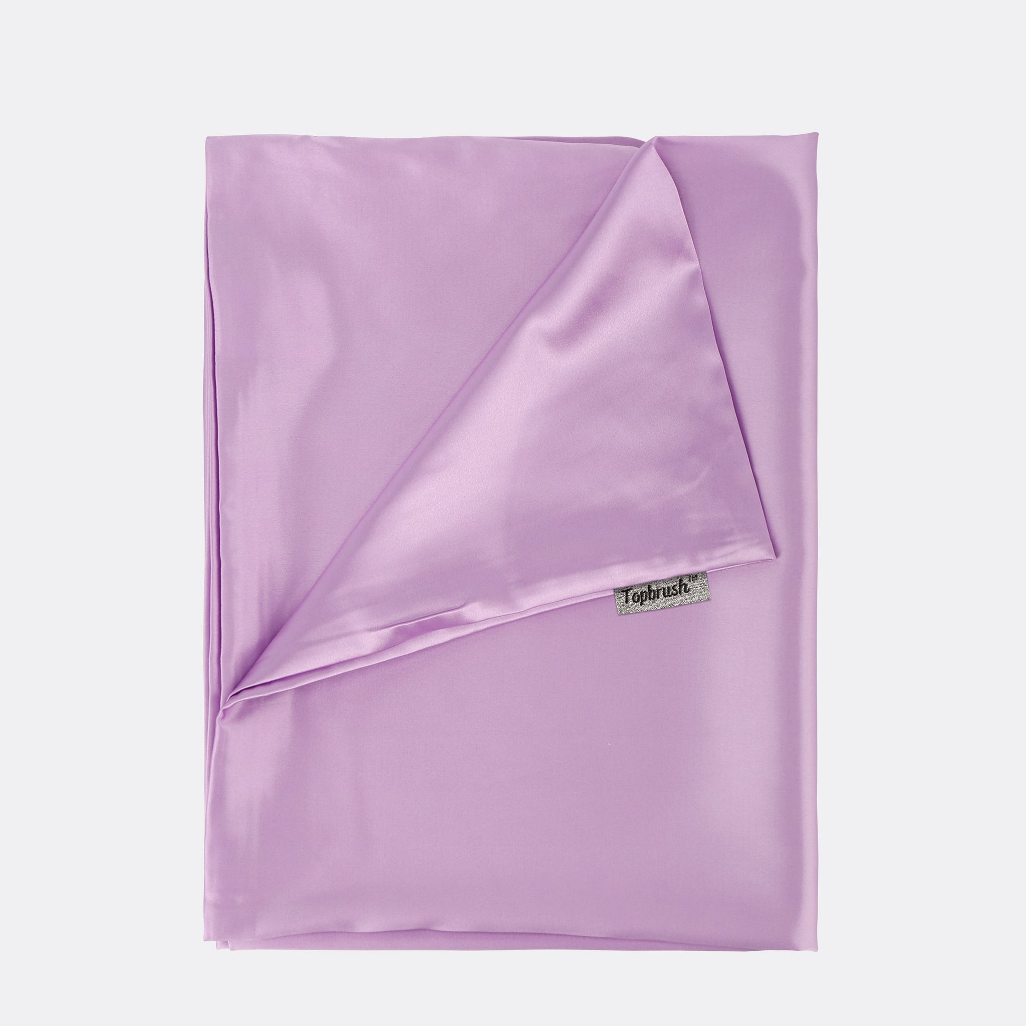 Taie d'oreiller satin mauve