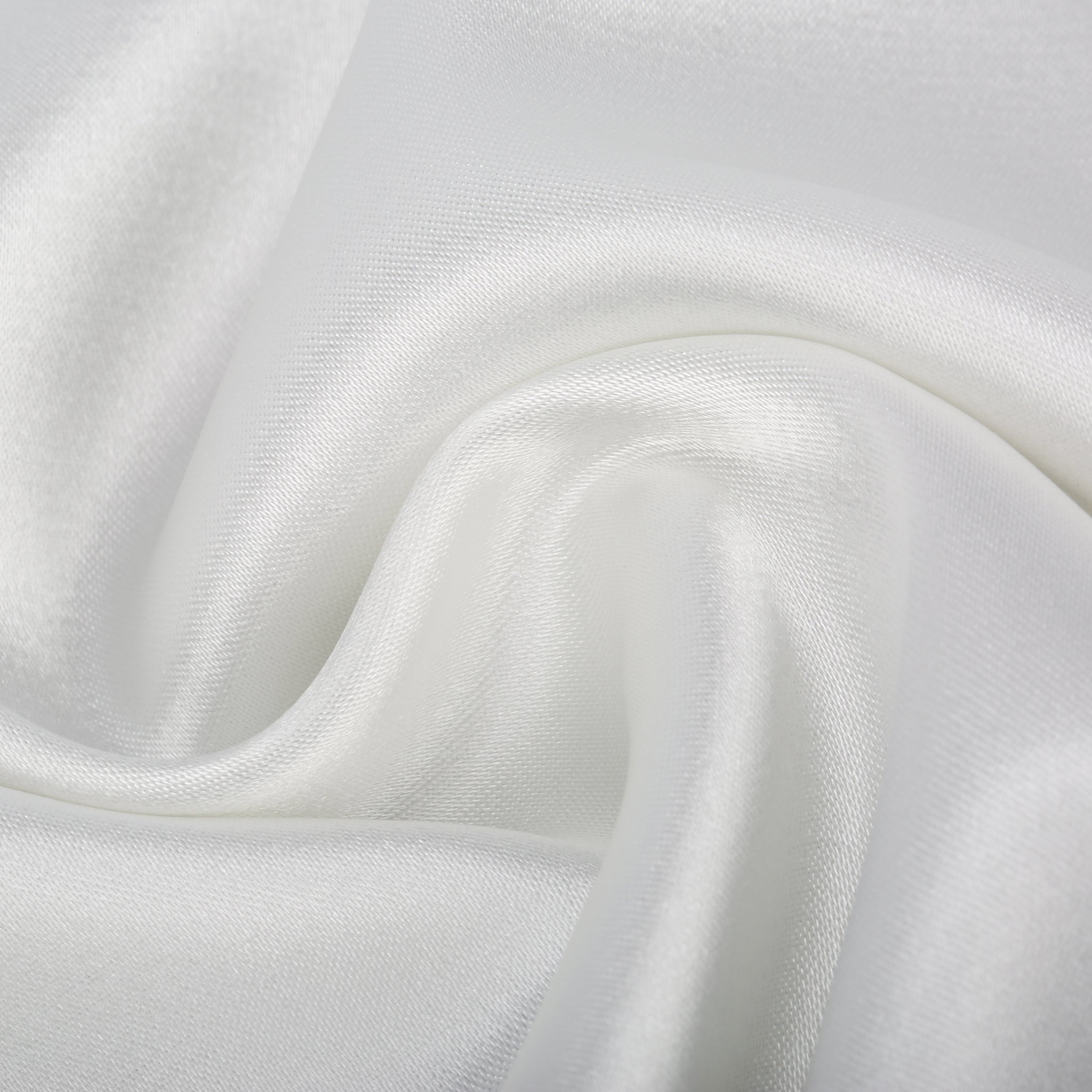 Taie d'oreiller satin blanche